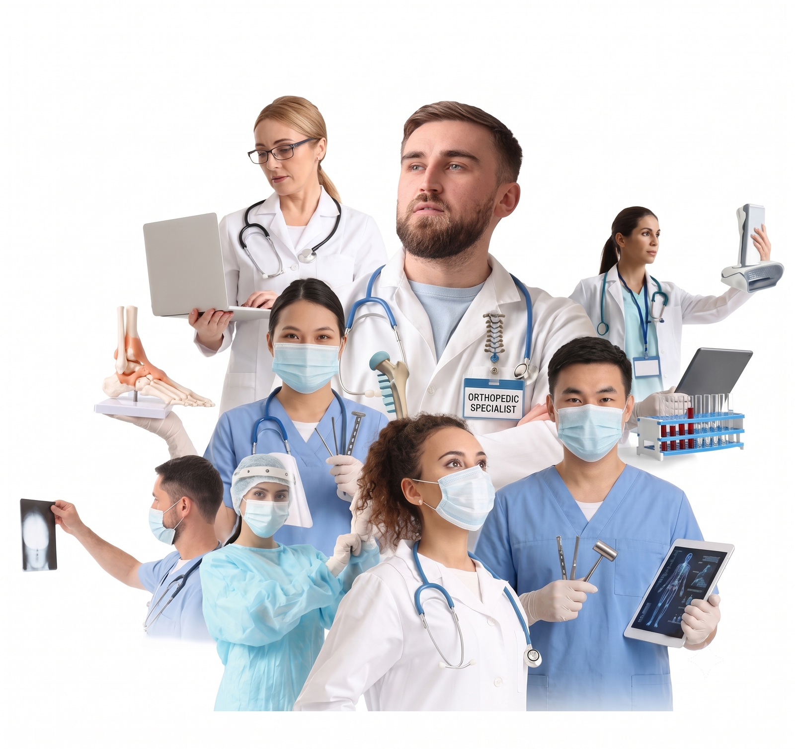 Medical Team Collage